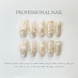 Floral Handmade Press-on Trendy False Nails Charm