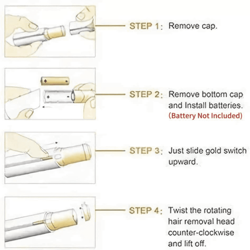Rechargeable Finishing Touch Women's Painless Hair Remover